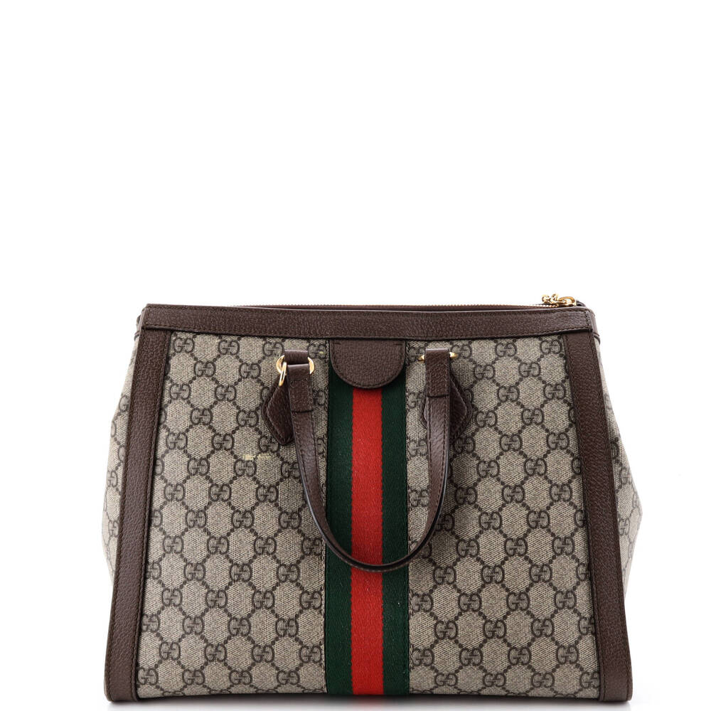 Gucci Ophidia Top Handle Tote Gg Coated #250890G12B - Picture 3 of 7